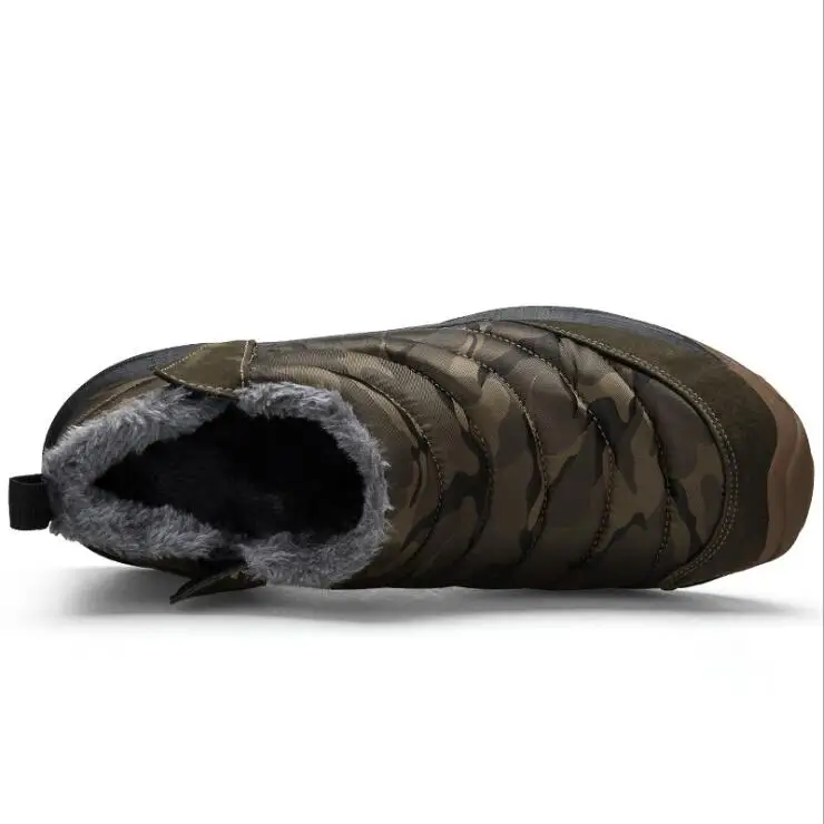 Winter Shoes Man Anti Skid Cotton Boots Men Outdoor Hiking Waterproof Sneakers Christmas Snow Spring Warm Trainers | Спорт и