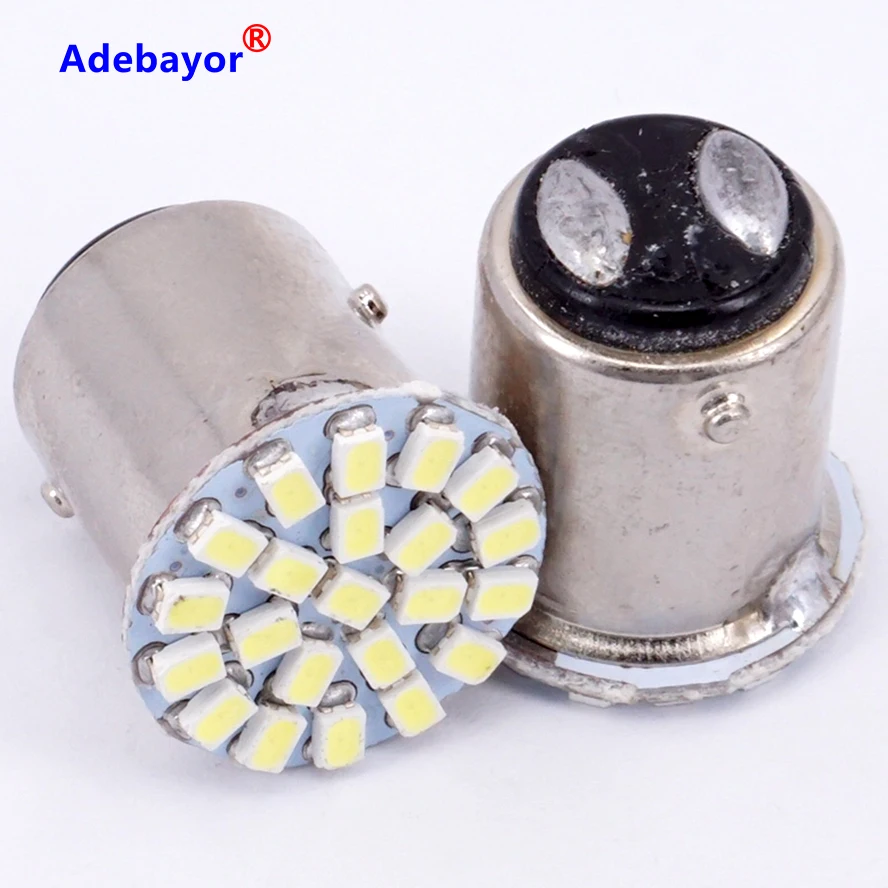Автомобильный светодиодный стоп сигнал 1157x7528 P21/4W P21/5W 3014 BAY15D 22 1206 SMD стояночный