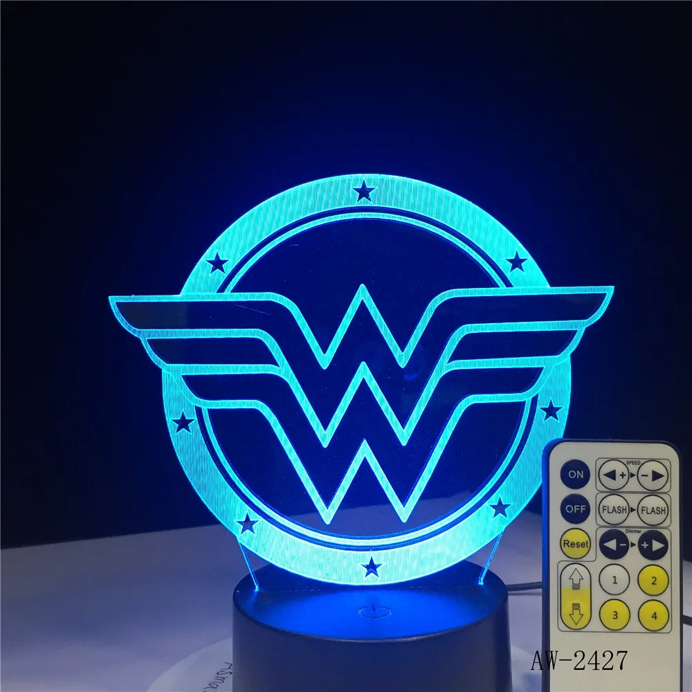 

3D Night light Home Atmosphere Decor Contra Force Saga Game Series Night Light 7 Colors Table Lamp Child Holiday Gift AW-2427