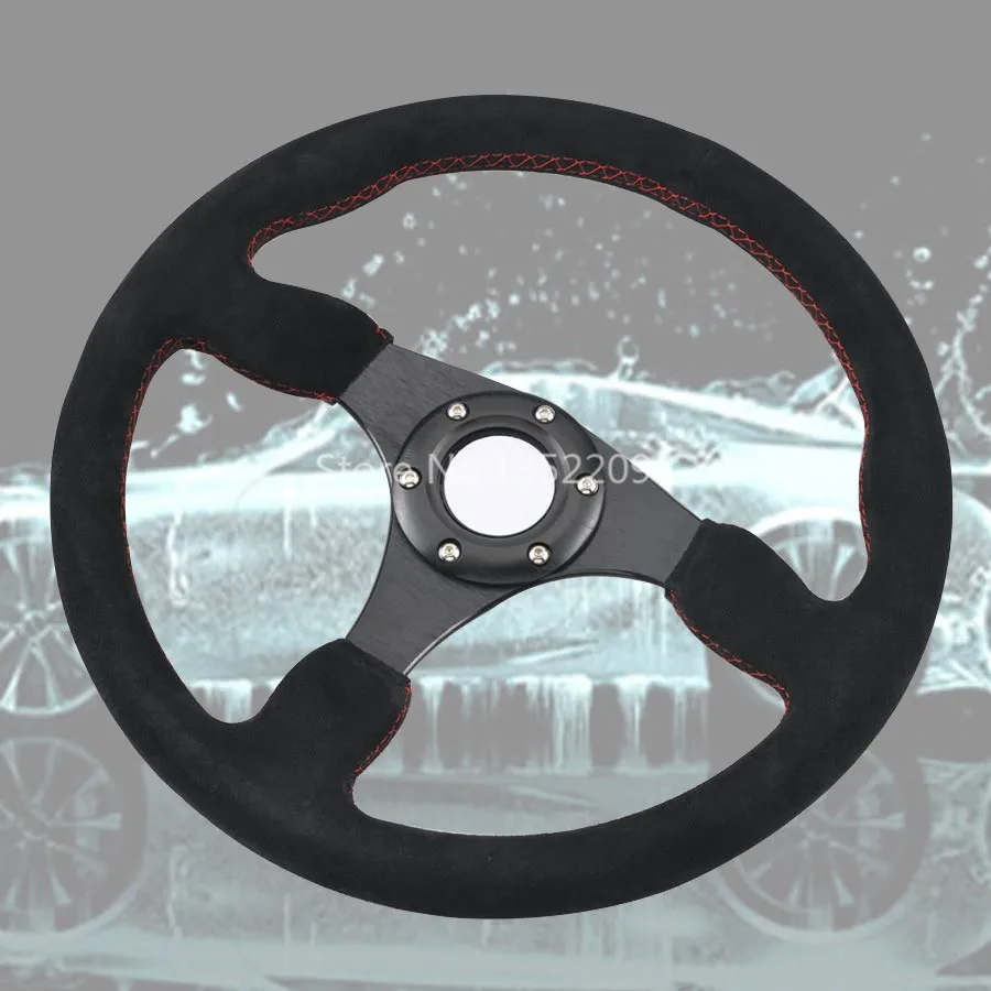 Универсальное спортивное Рулевое колесо Racer из алюминиевого сплава с замшевой