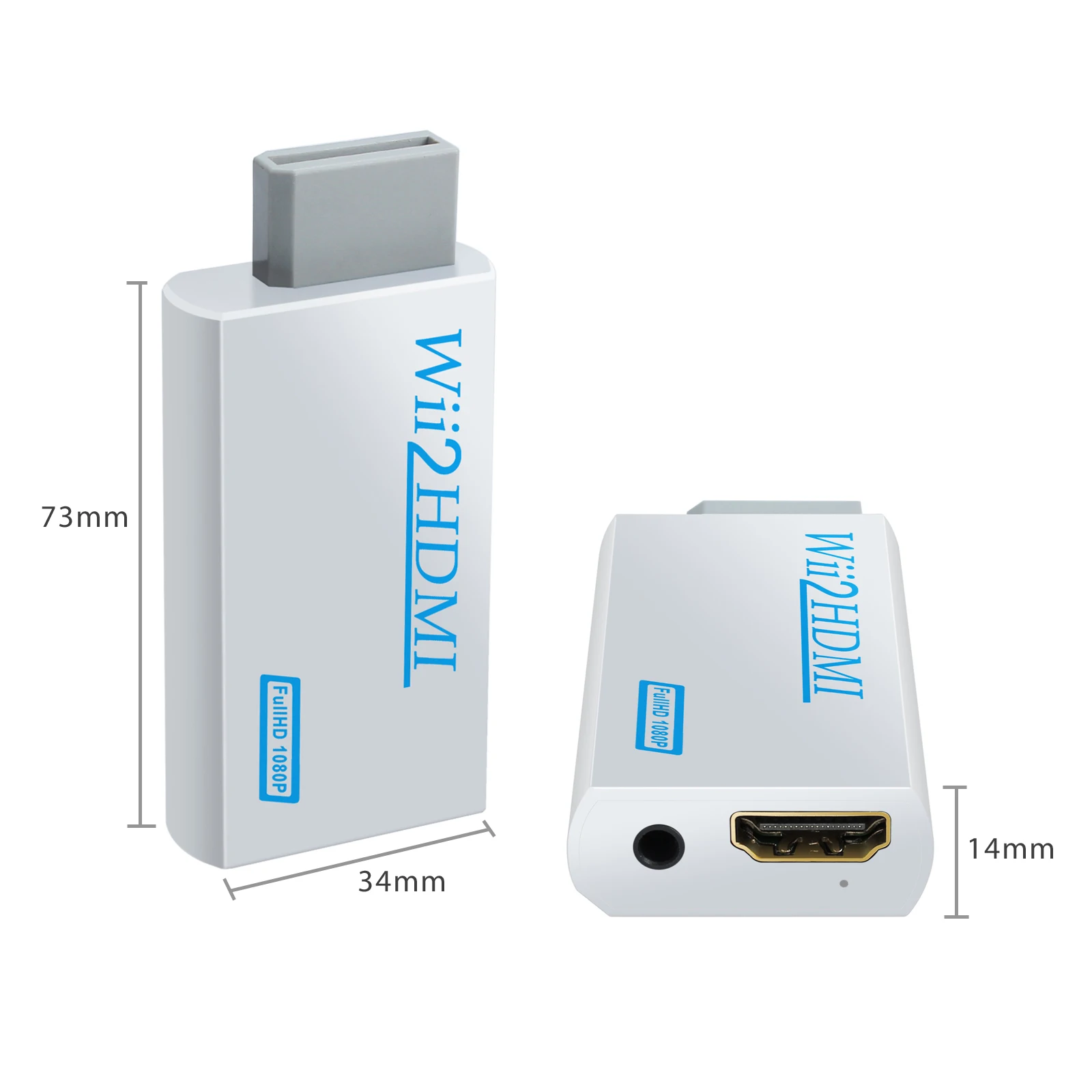 Преобразователь eSYNiC для Nintendo Wii HDMI в весы Signal 720p/1080p 3 5 мм аудиоконвертер |