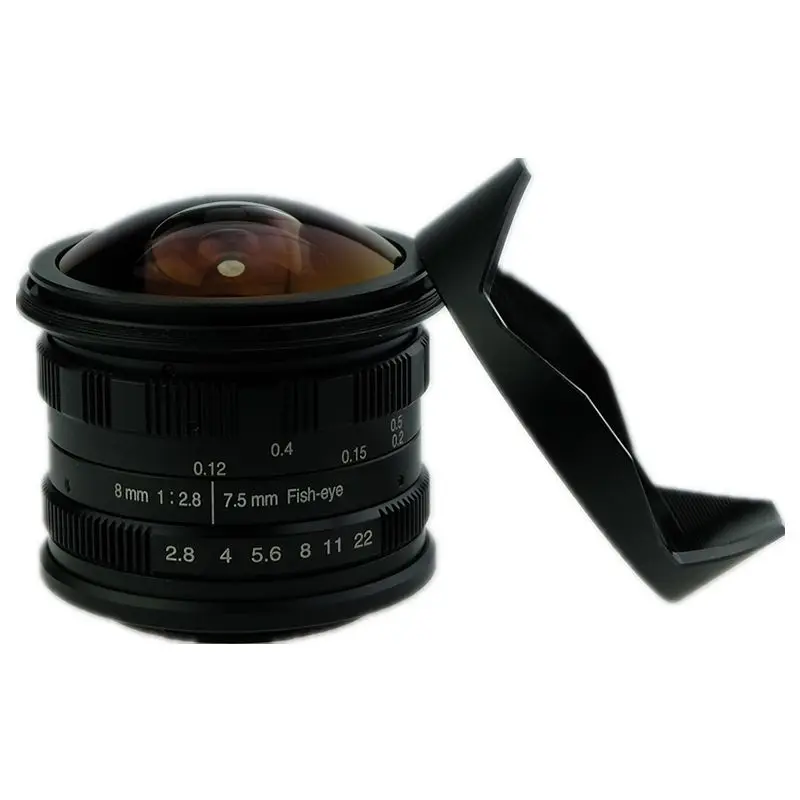 7 5 мм F2.8 ручной Fisheye объектив для цифровой фотокамеры Fuji Камера X-T2 X-T10 X-E1 X-E2 X-A2 |