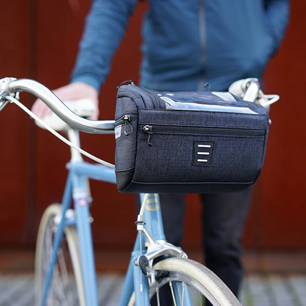 Сумка на переднюю раму для велосипеда 6 дюймовый держатель телефона с сенсорным