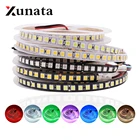 12 В 24 в 5050 Светодиодная лента 120 светодиодовм холодный белый теплый белый RGB гибкая светодиодная лампа для украшения дома 5 мрулон