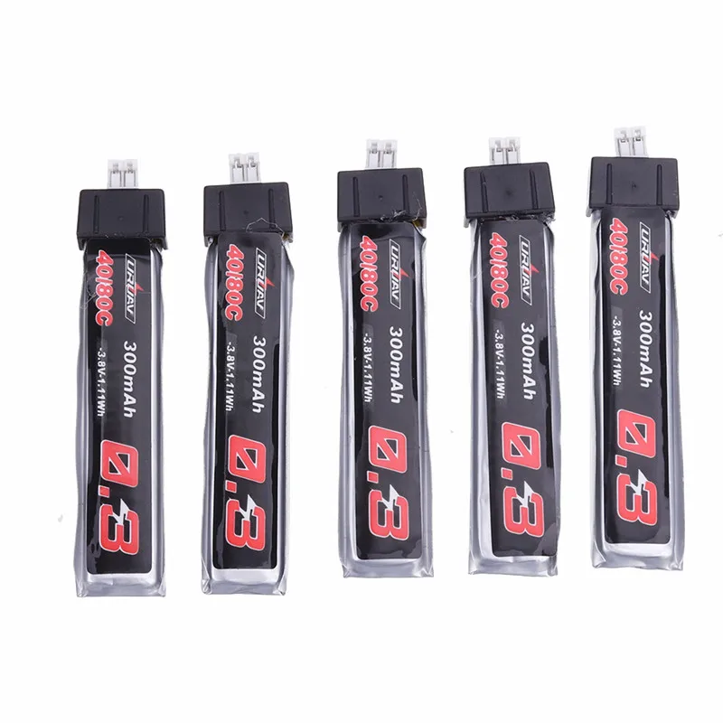 5 шт. URUAV 3 8 V 300Mah 40/80C 1S HV 4 35 Lipo батарея PH2.0 разъем для TRASHCAN Snapper6 7 Mobula7 модели Drone часть