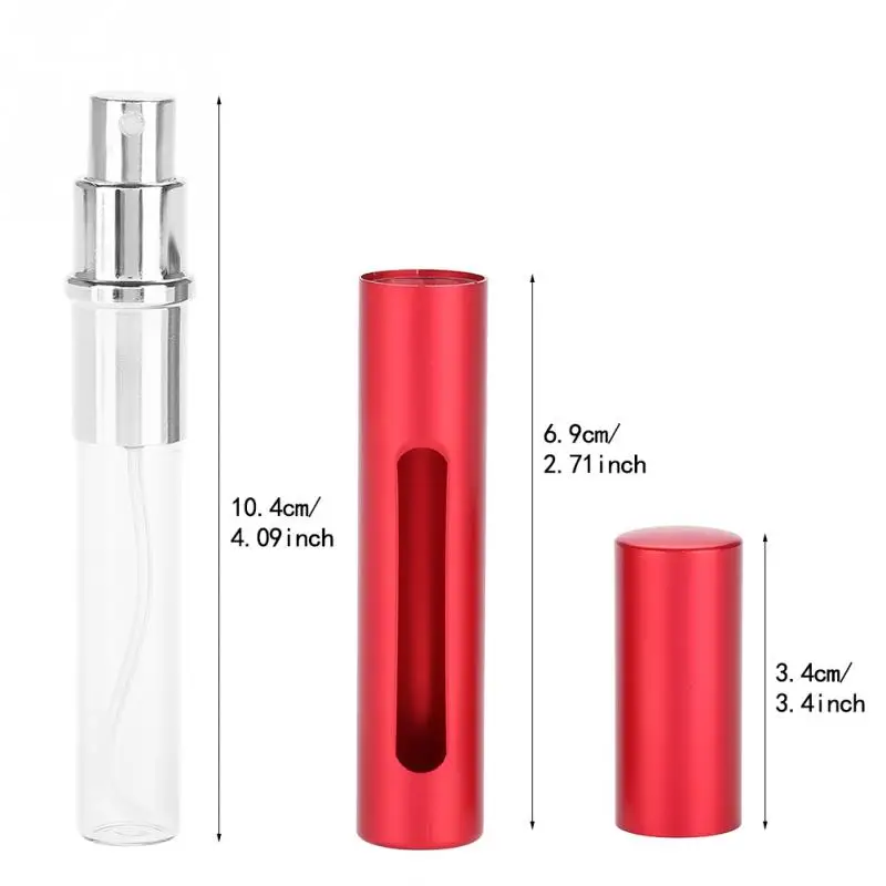5 мл портативная мини-алюминиевая многоразовая распылительная бутылка с