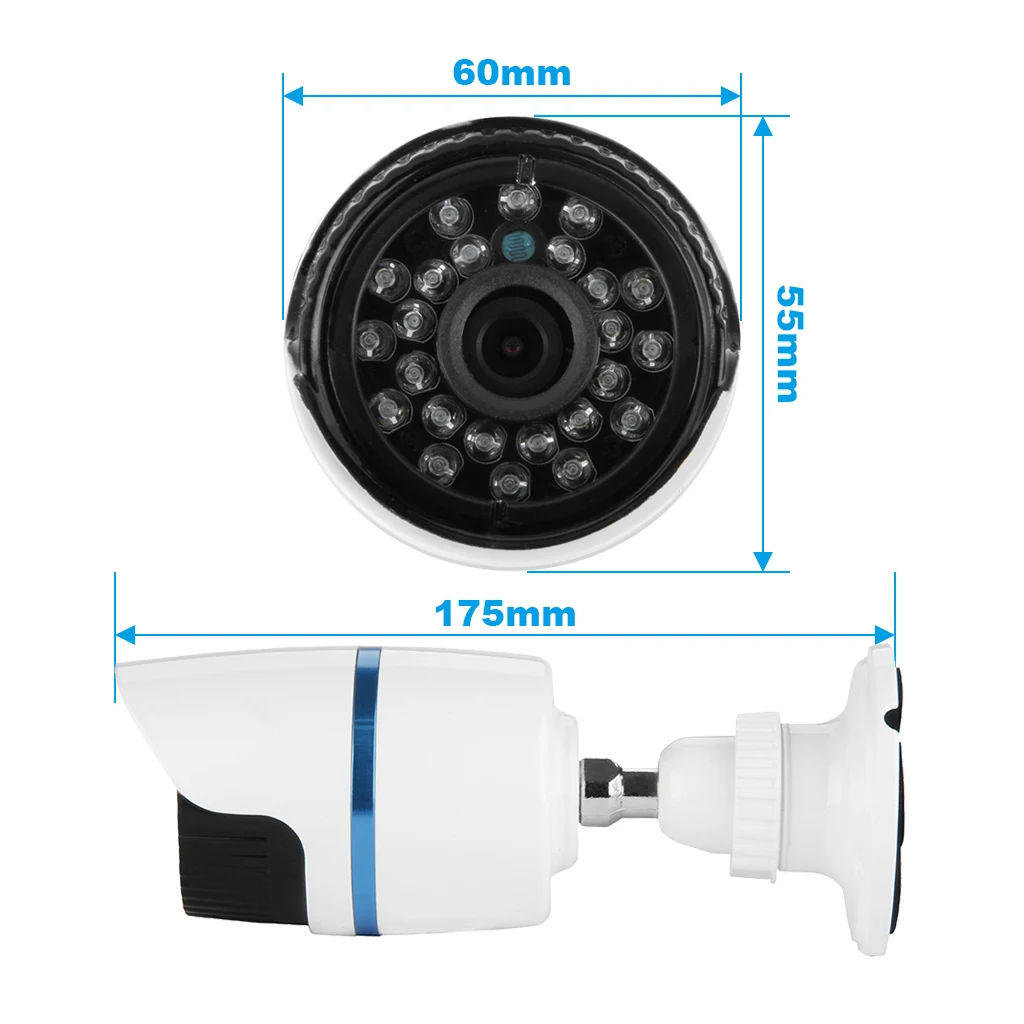 Szsinocam H.264 HD 1080 P 2 0 мегапиксельная видеонаблюдения P2P Водонепроницаемый POE IP