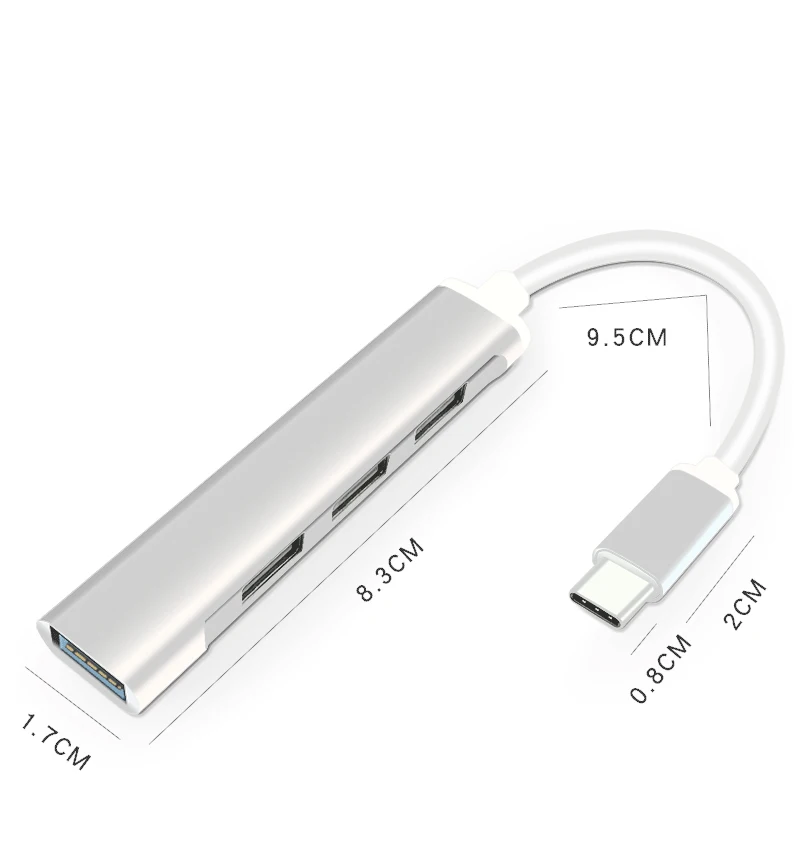 AAAJ Type C до 4 Usb концентратор экспандер ультра тонкий Мини Портативный портовый 3 0