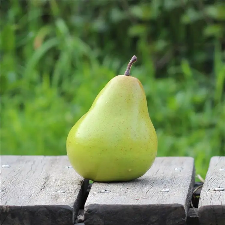 4 лучшие искусственные зеленые груши декоративные Fruit 4x3 дюймов|Искусственные