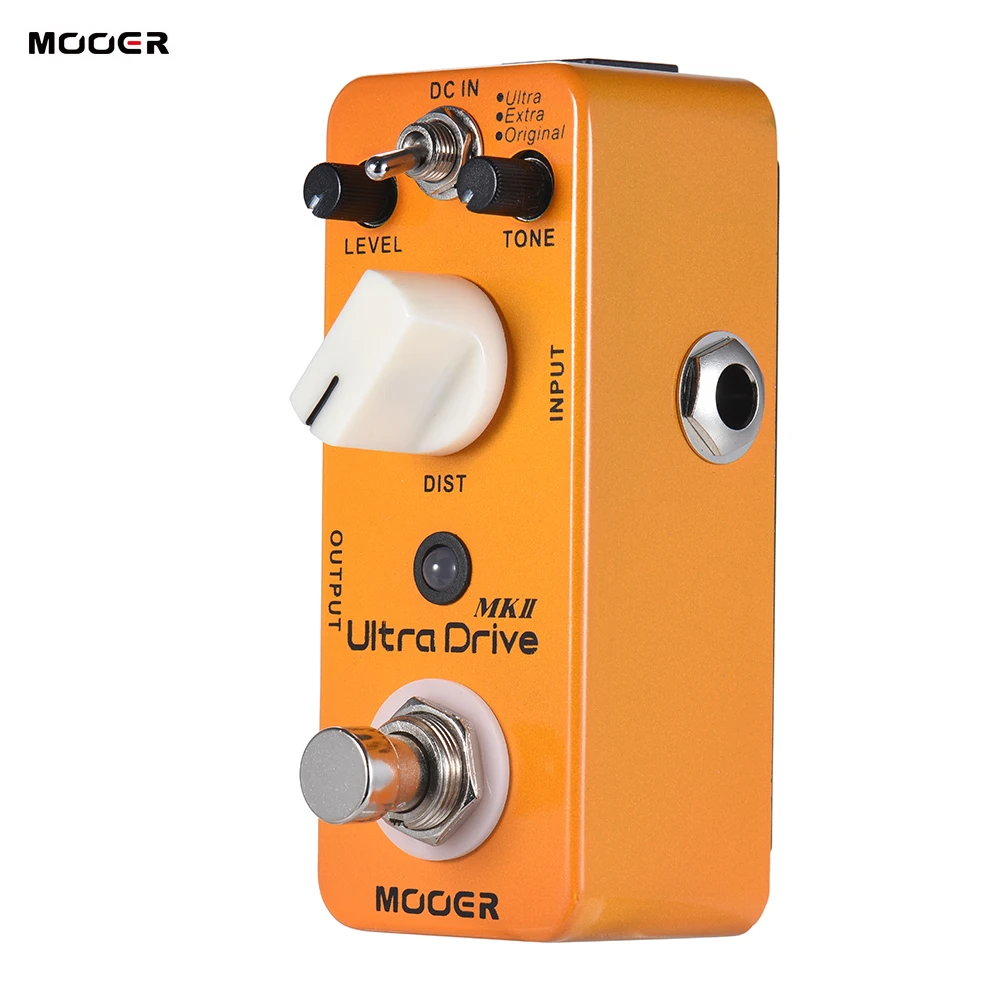 MOOER Ультра Привод MKII искажения гитарная педаль 3 режимами металлический корпус