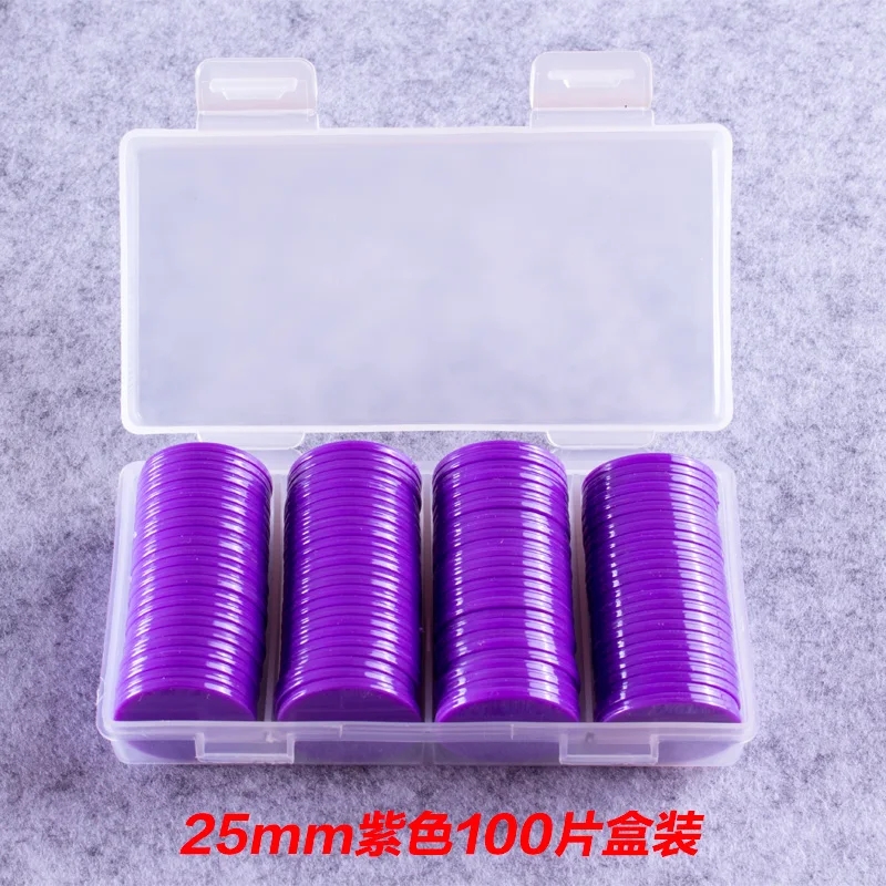 

100Pcs/set Chip Coin Plastic Blank Small Round Kindergarten Children Reward Coins 25mm