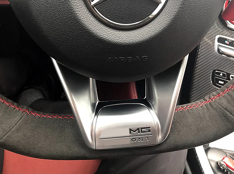 1:1 замена GLC W253 руль низкая крышка пластина glc класс GLC250 GLC350 400 GLC45 ABS серебро 16