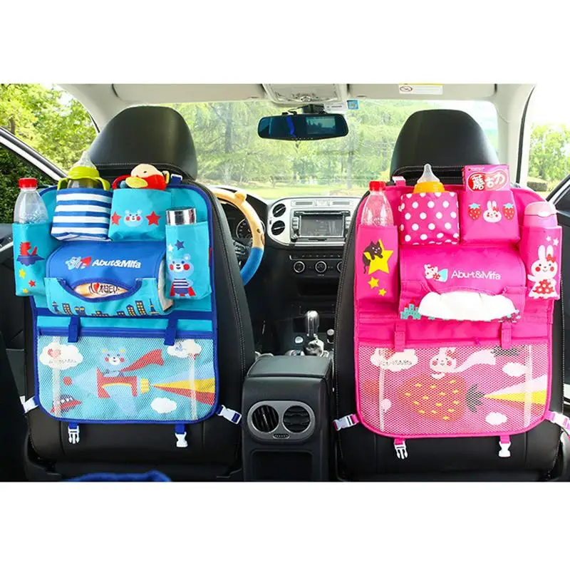 Car Seat Back Organizer Multi-pocket Storage Bag Multifunctional Hanging Organizer(Rosy) | Автомобили и мотоциклы
