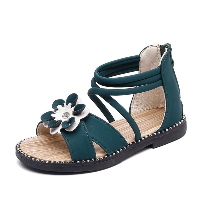 

Children Kids Sandals Slippers Girl Sandals In Will Child Flower Princess Shoe Girl Rome Shoe Sandal Girls Barefoot Shoes