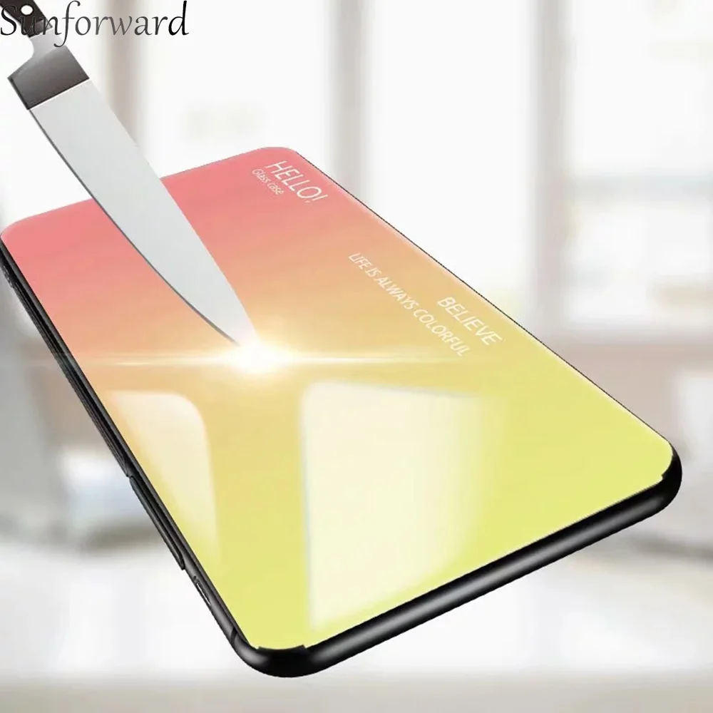 Чехлы для MeiZu M6 Note чехол с градиентным закаленным стеклом телефона Meilan 16 Plus X8 16X 6T M5