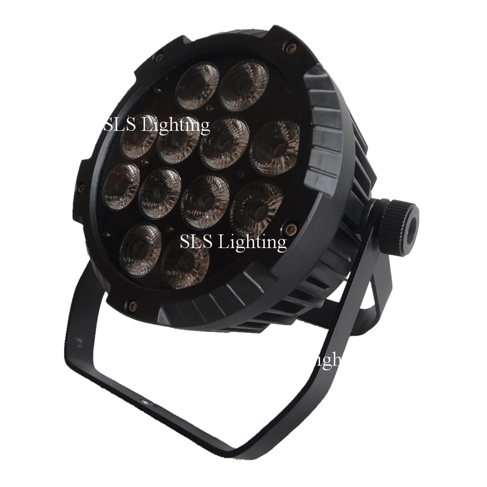8 шт./лот тонкий плоский led par банок 12x15 RGBWA 5IN1 LED IP65 Водонепроницаемый открытый