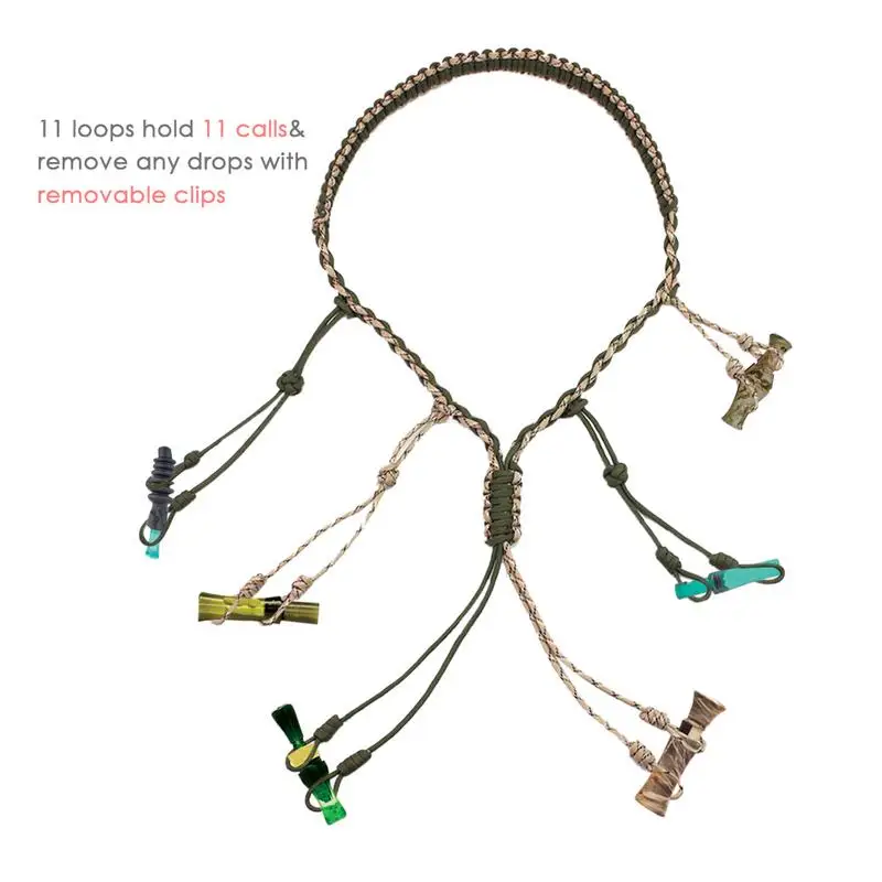 Охотничий Талреп со съемными каплями обеспечивает 5 вызовов шнур ручной Плетеный