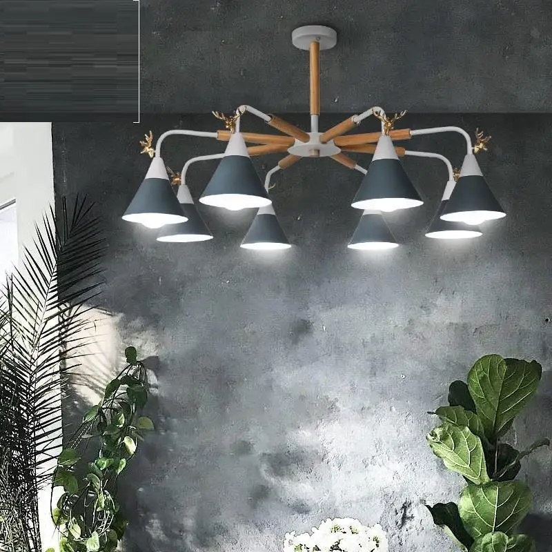 Moderni Chandelier Hanglamp Industrieel Para Comedor De Techo Moderna Lampara Colgante Suspension Luminaire Hanging Lamp | Лампы и