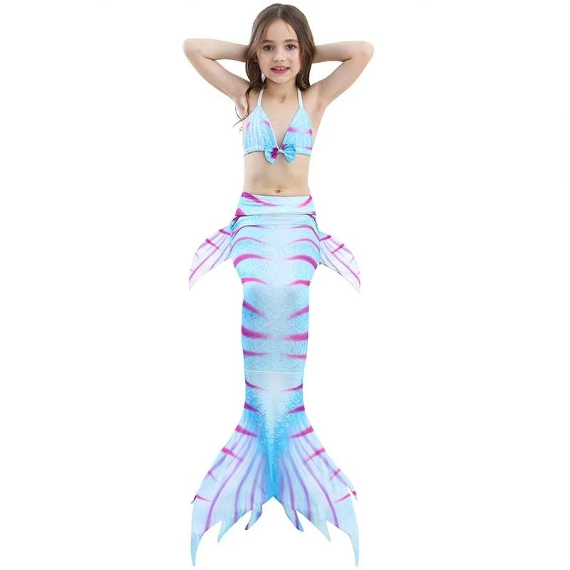 Kids Girls Bikini Mermaid Tail Costume Swimmable Monofin flippers for Children Swimwear Beach Photo Booth Props Hot Sales | Тематическая