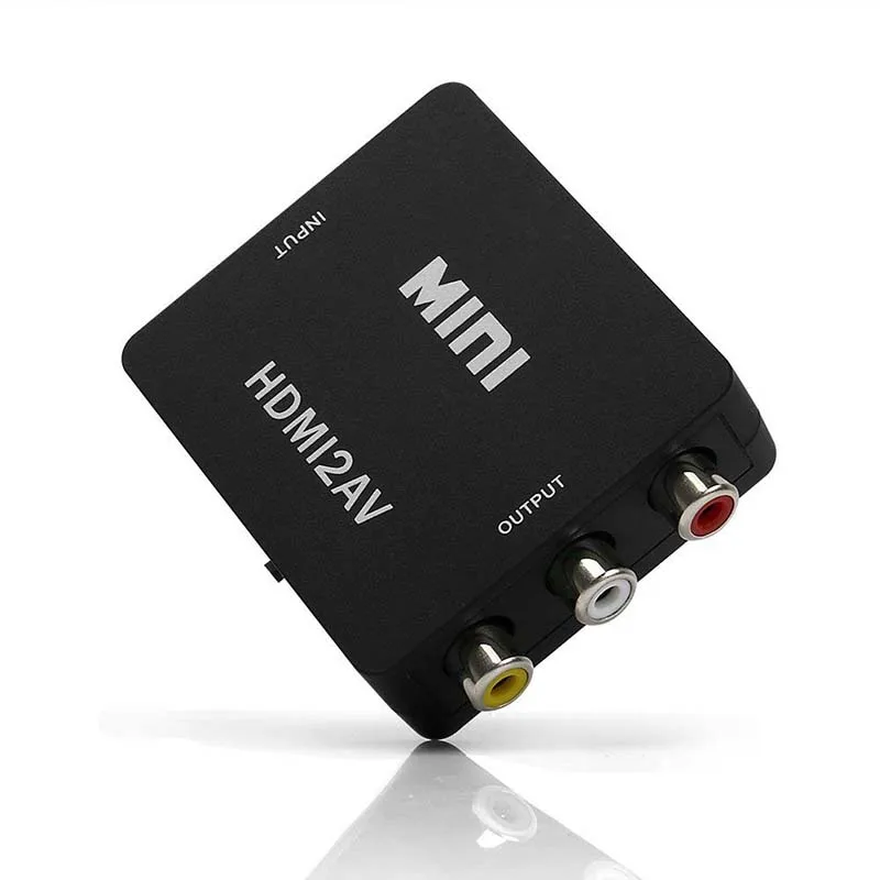 Композитный преобразователь 1080P Mini HDMI в AV адаптер RCA CVBS для PS3 Blu-Ray плеера VCR DVD HDTV |