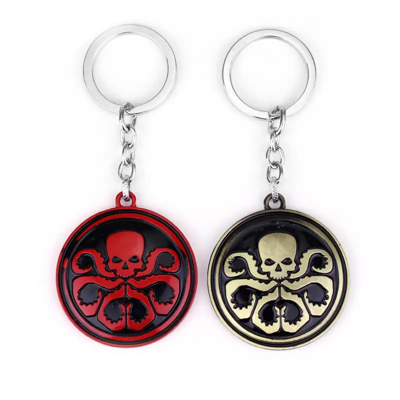 Marvel Movie S. H. I. E. L. D. Брелок с логотипом Hydra супергерой Мстители Капитан Америка