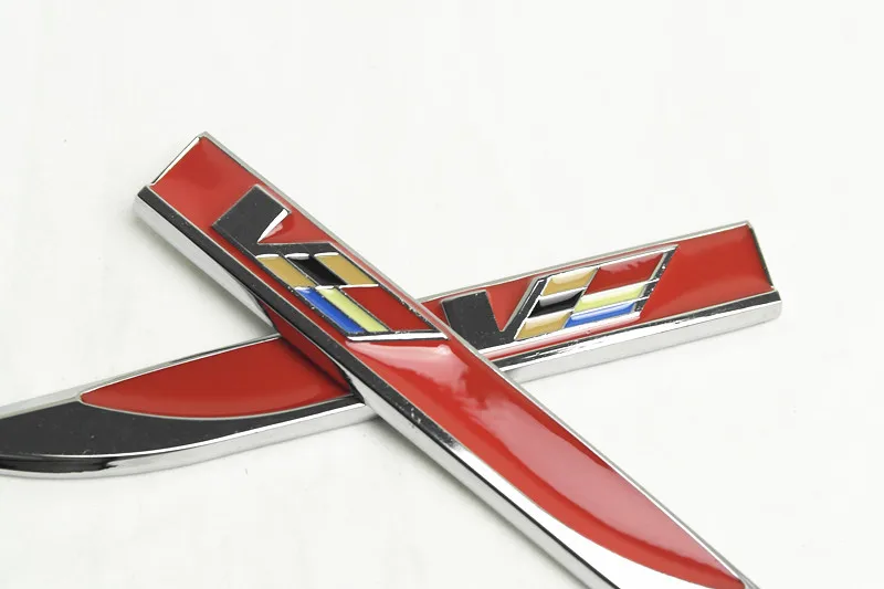 2Pcs Side V Badge Car Sticker Fender Skirts Knife Type Emblem Right Left | Автомобили и мотоциклы
