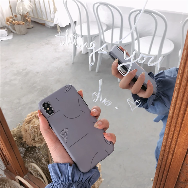 Крутой абстрактный серый чехол для iPhone XS XR Max X 8 7 6 6S Plus Мягкий IMD парный Стиль