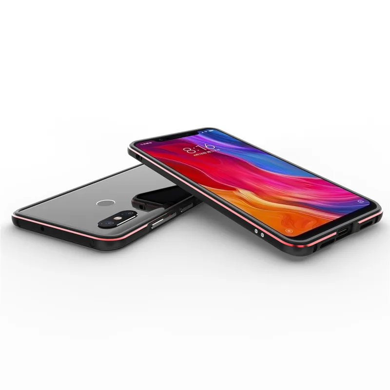 Xiaomi Mi 8 Mi8 бампер роскошный блестящий металлический рамка чехол для M8 алюминиевый