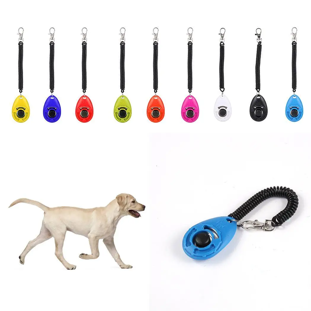 Прямая клавиша на запястье Регулируемая Форма собаки кликер ремень звук щелчок