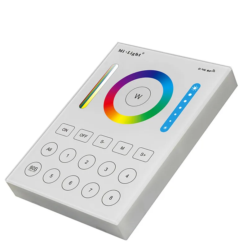 CLAITE B8 8 Zones настенное крепление смарт панель LED диммер контроллер работает с RGB + CCT
