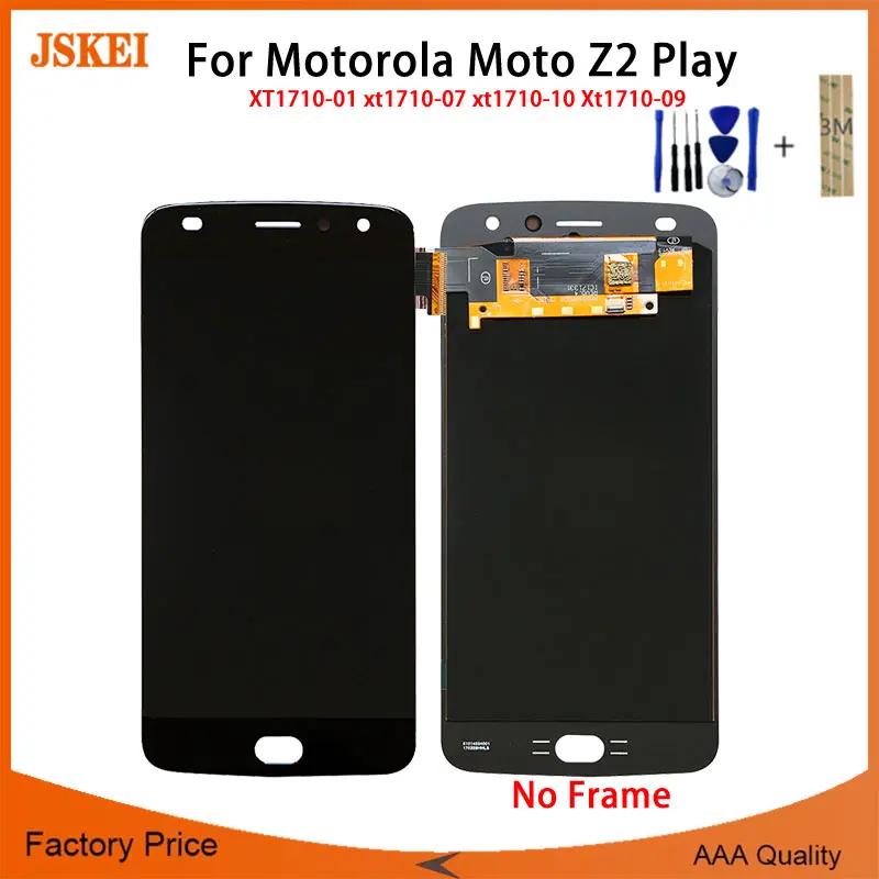 Для Motorola для Moto Z2 Play XT1710 01/07/09/10 LCD + кодирующий преобразователь сенсорного экрана в
