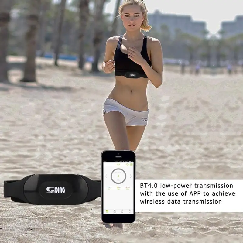 Умный Bluetooth 4 0 датчик сердечного ритма нагрудный ремень фитнес оборудование для