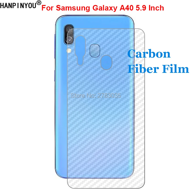 Для Samsung Galaxy A40 A405 / M51 прочная 3D Защитная пленка для задней панели из углеродного