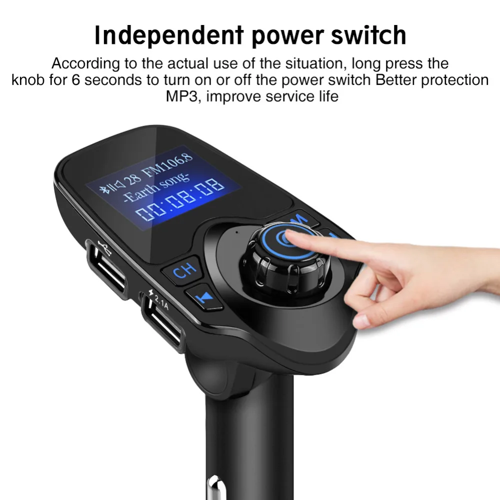 Фото Автомобильный Mp3 плеер беспроводной Bluetooth Handsfree автомобильный комплект fm Автомобильный Mp3 плеер беспроводной Bluetooth Handsfree автомобильный комплект fm