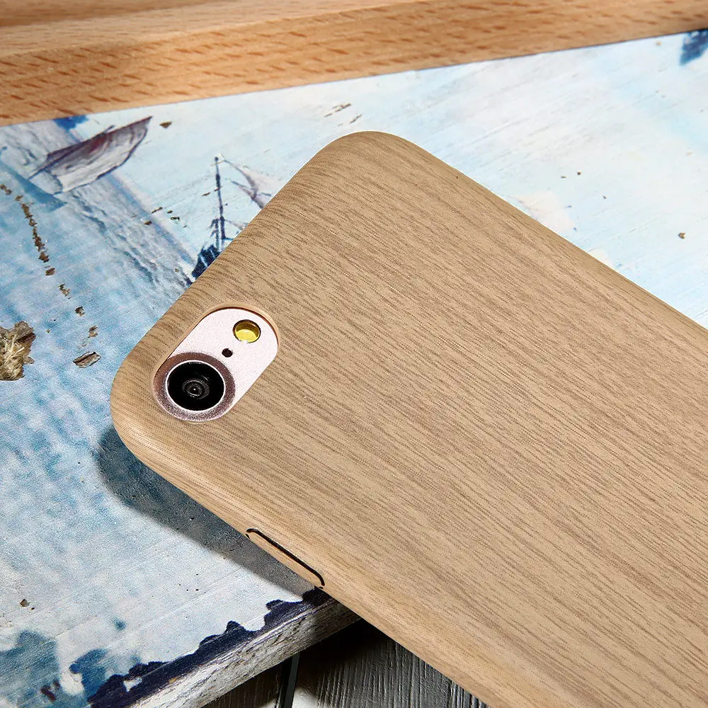 KISSCASE Smooth Feel Case For iPhone 6 6s 7 8 Plus Ultra Thin Bamboo Cover 5s SE XS Max XR X Funda |
