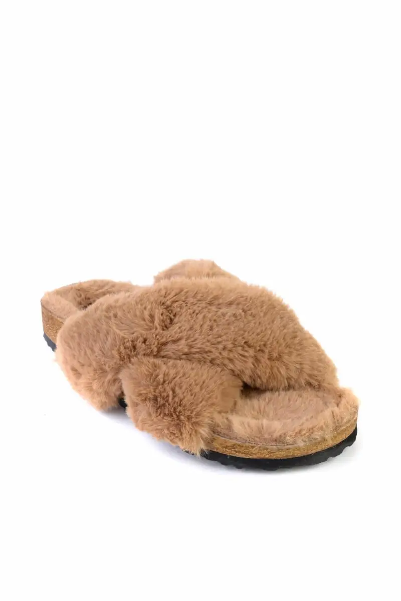 Женские тапочки Bambi Tan F0343768097 | Обувь