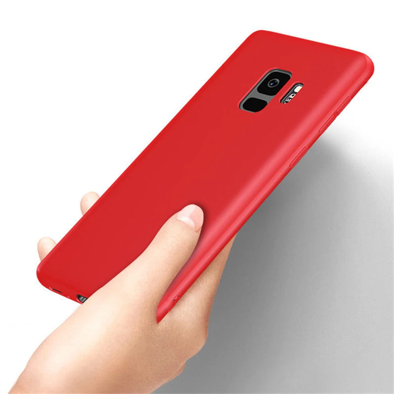 Тонкий ударопрочный чехол для Samsung Note 6 8 9 S8 S9 Plus Мягкий Силиконовый ТПУ телефона S7