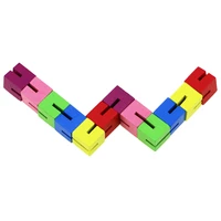 wooden block cube transforming stress relief toy fine motor skill sensory developmental xmas gifts