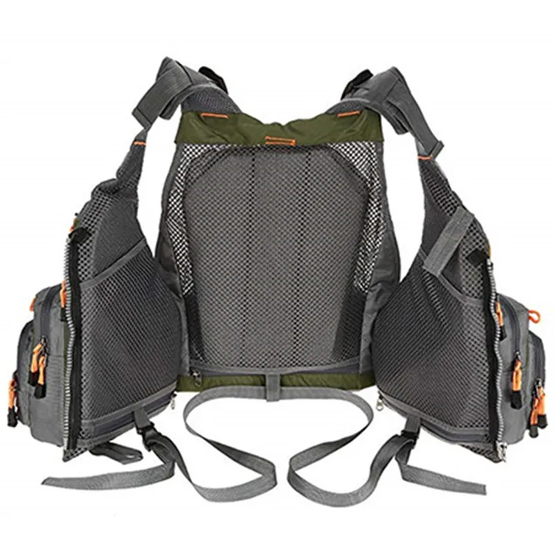 Breathable Men Outdoor Sport Fishing Life Vest Jacket Swimming Safety Survival With Mutil Pockets | Спорт и развлечения