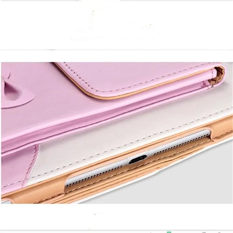 Роскошный чехол из искусственной кожи с бантом для Apple iPad 9 7 2017 2018 сумка A1822 A1823 A1893