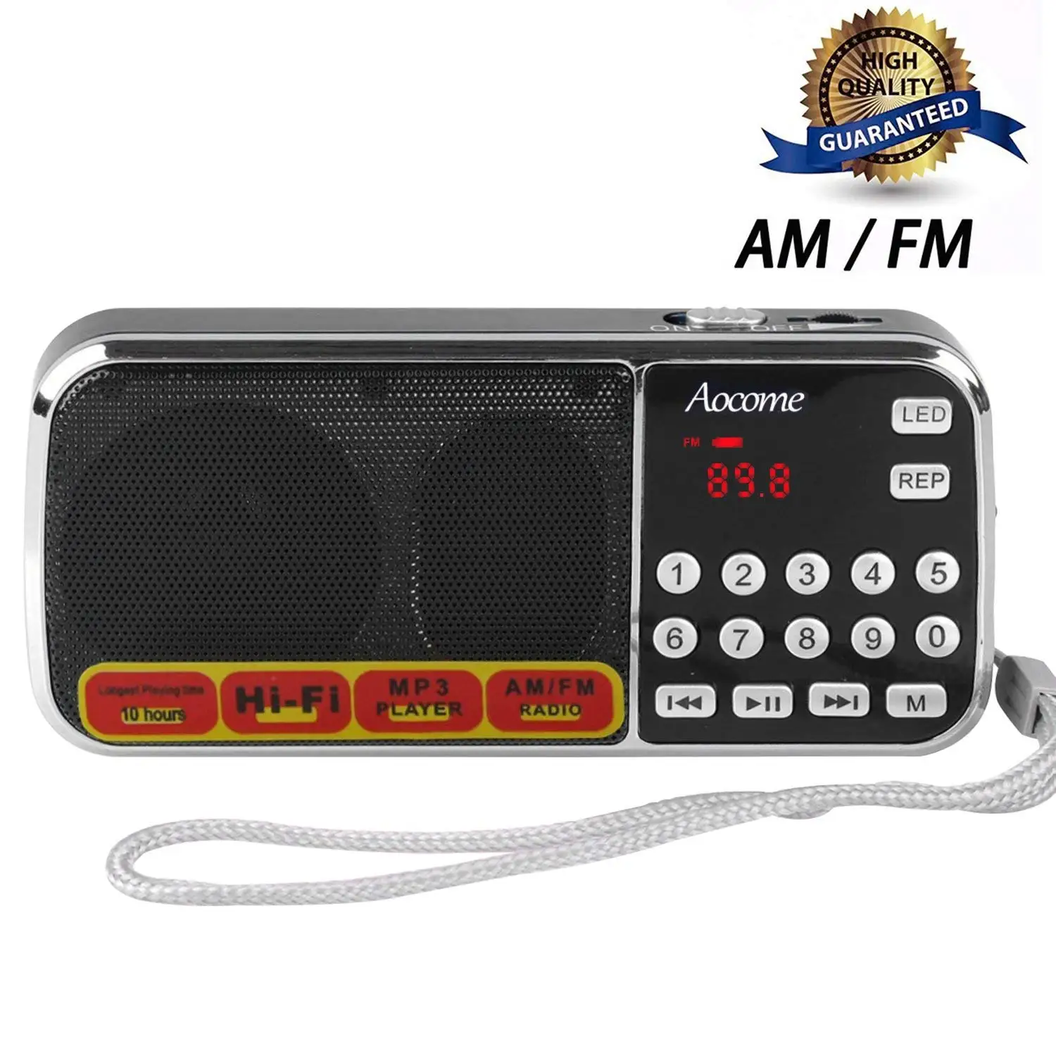 Портативный динамик s с мини AM FM цифровое радио Ретро приемник плеер Micro SD TF USB