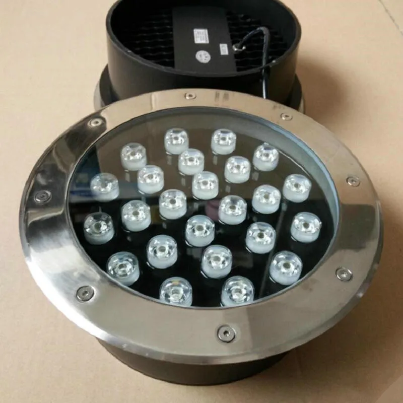 10 шт. 18 Вт 24 LED подземный свет напольный светодиодный светильник садовая