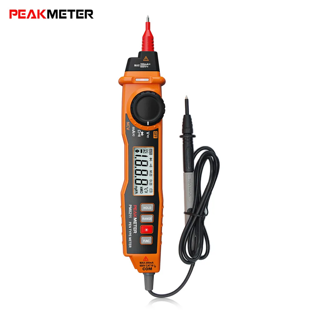 PEAKMETER MS8211 многофункциональная ручка Тип Цифровые мультиметры для НТС DC