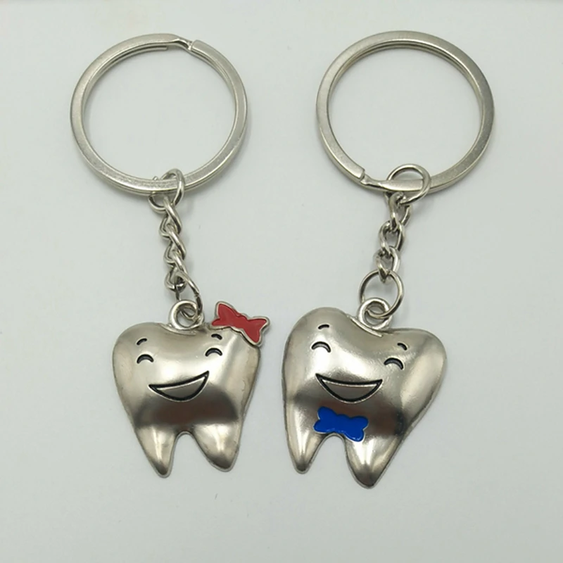 Лидер продаж брелок с маленьким кулоном в виде смайликов зубов креативный для