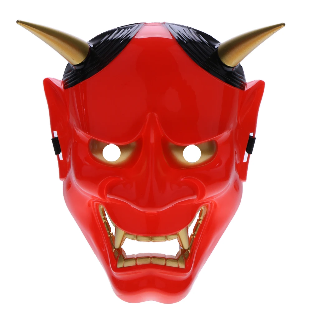 Хэллоуин ПВХ японская Hannya Noh полная маска для лица страшная японский аниме стиль