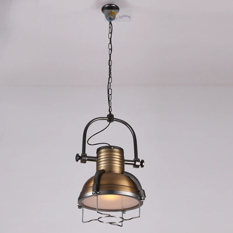 персонализированный лофт Vintage Pendant Light Iron Robles Хромированный бронзовый кухонный