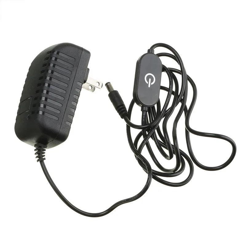 Штепсельная Вилка CLAITE US 1 5 M 2M AC110-240V к DC12V 2A 24W адаптер питания с диммером для