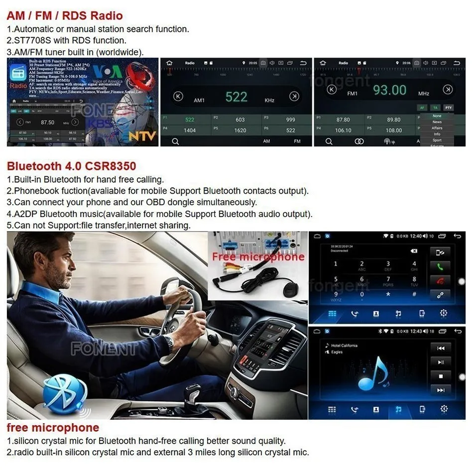 Автомагнитола на Android 9 0 для Honda Civic 10 2015 2016 2017 2018 Px6 Dsp 2.5d Ips 64 ГБ Rds 2 Din Gps