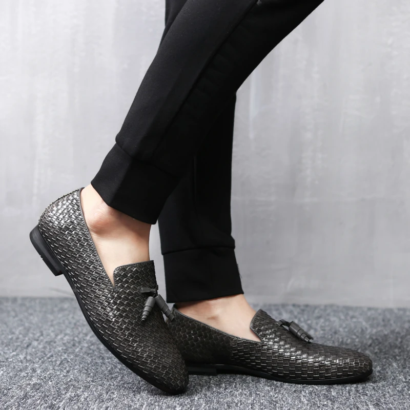 MULUHU Spring Man Leather Shoes Loafers Business Office Dress High Quality Fashion Casual Male Shoe Size38-48 Dropshipping | Обувь
