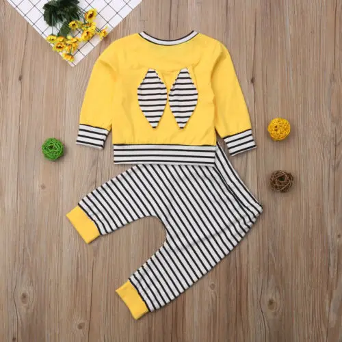 Комплект одежды из 2 предметов для новорожденных мальчиков и девочек футболка